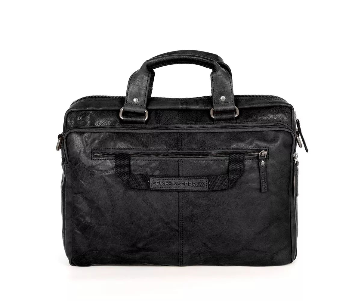Spikes & Sparrow PC-veske i skinn/ 16,4" - Missisippi