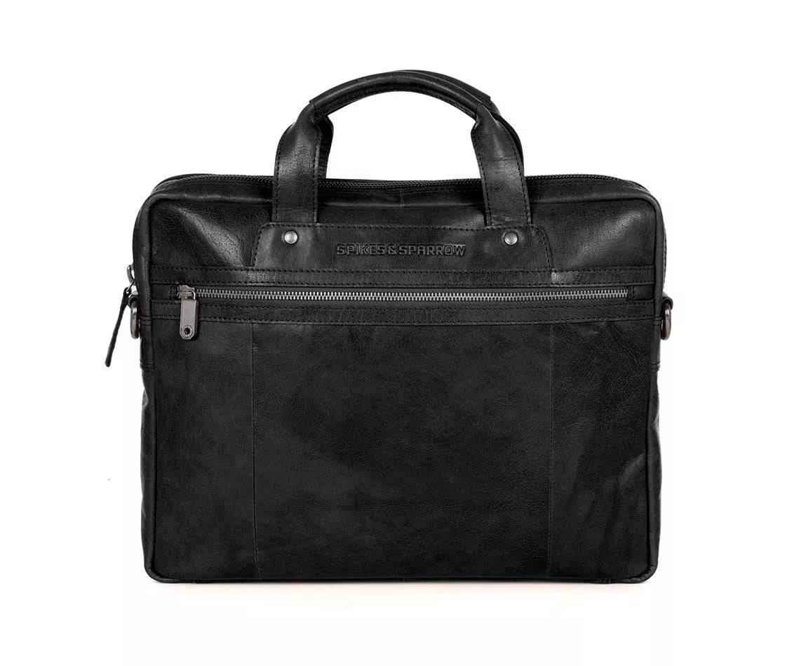 Spikes & Sparrow PC-veske i skinn/ 15" - Montana
