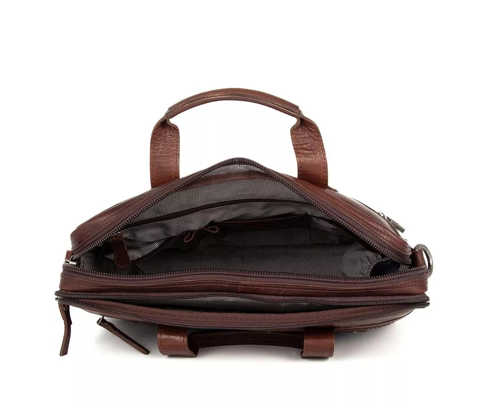 Spikes & Sparrow PC-veske i skinn/ 15" - Montana