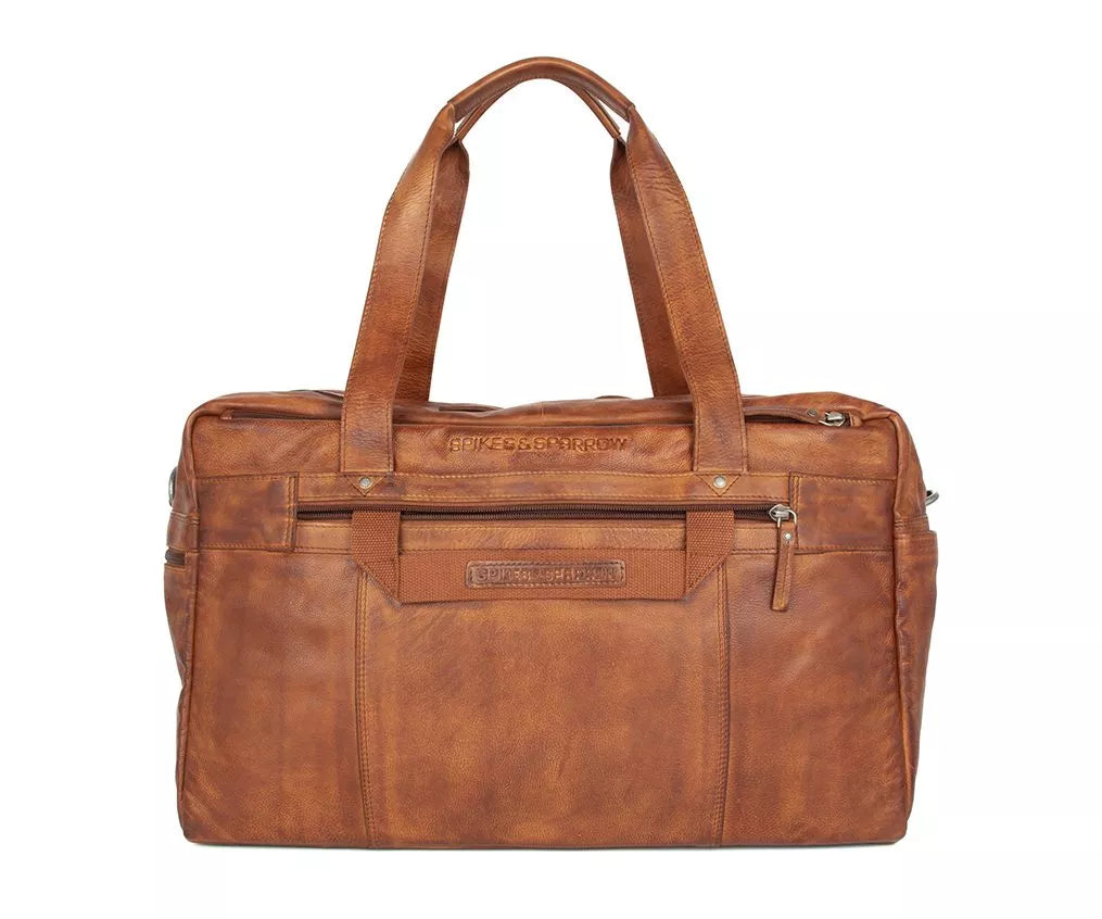 Spikes & Sparrow Weekendbag i skinn/ 17" - Brian