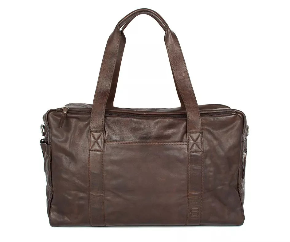 Spikes & Sparrow Weekendbag i skinn/ 17" - Brian