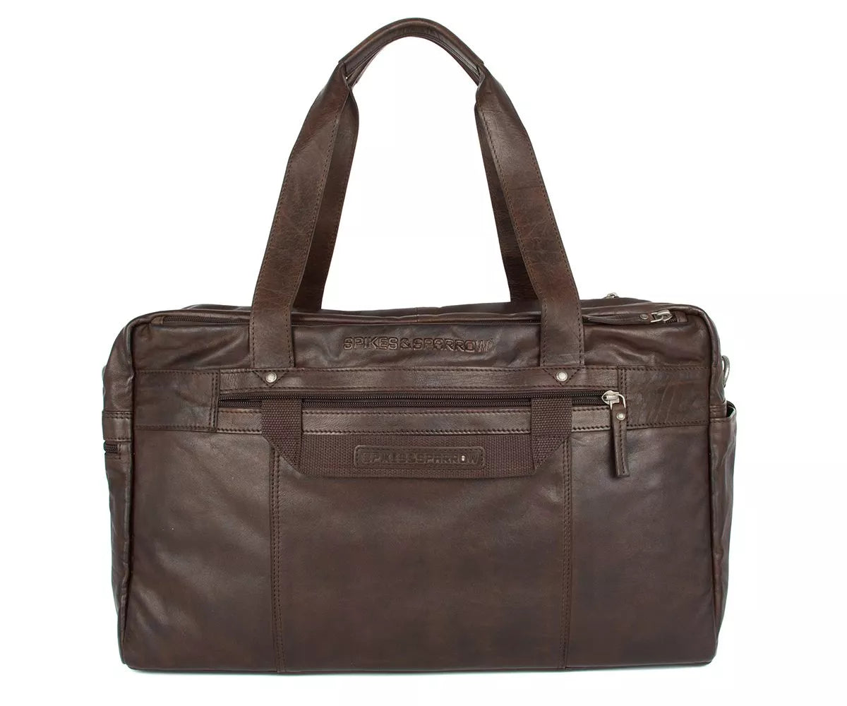 Spikes & Sparrow Weekendbag i skinn/ 17" - Brian