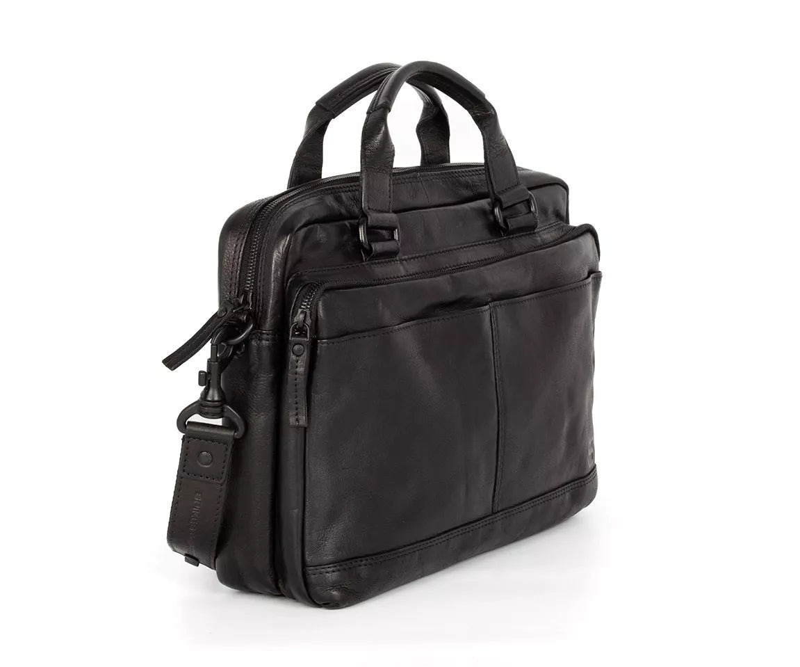 Spikes & Sparrow PC-veske i skinn/13,3" - Steven