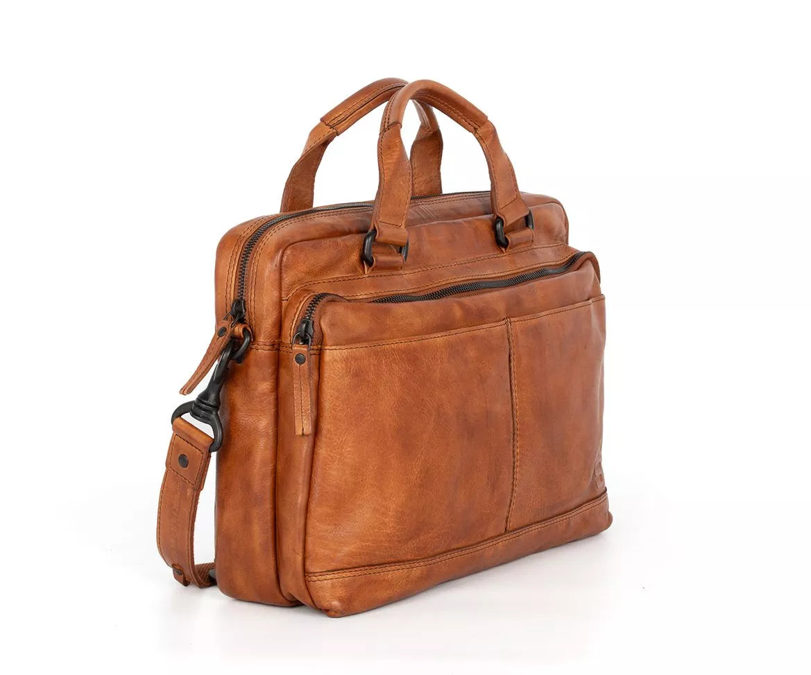 Spikes & Sparrow PC-veske i skinn/13,3" - Steven