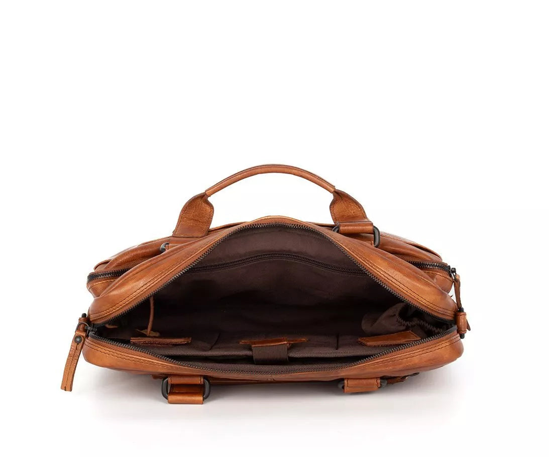 Spikes & Sparrow PC-veske i skinn/13,3" - Steven