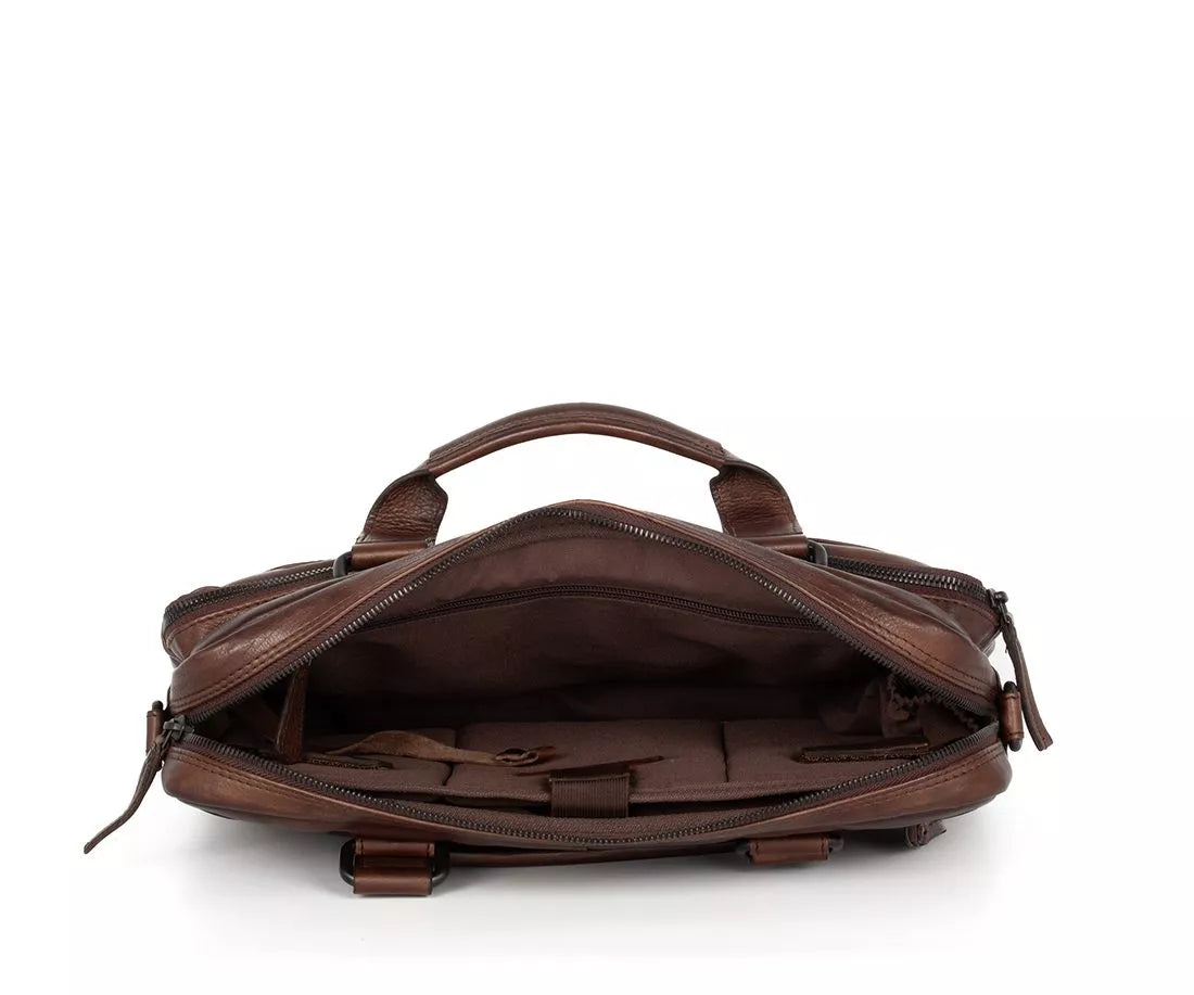 Spikes & Sparrow PC-veske i skinn/13,3" - Steven
