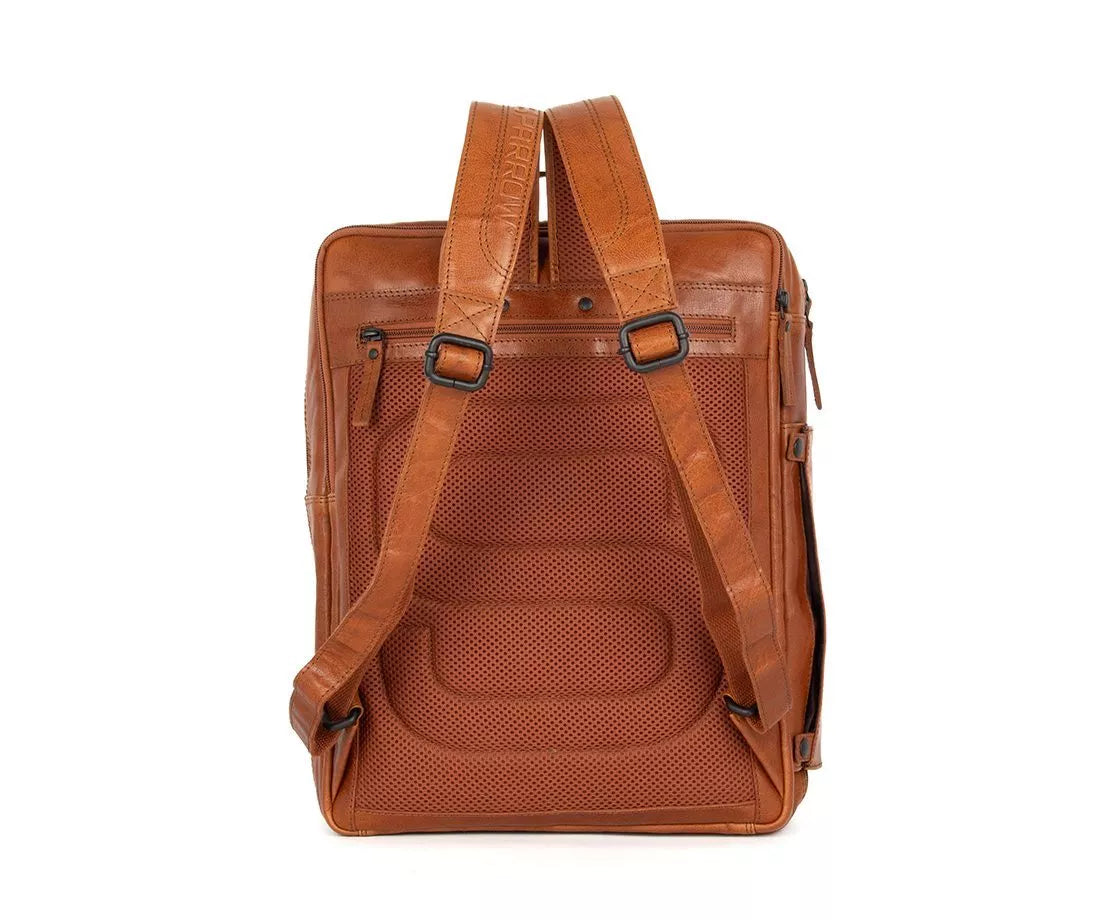 Spikes & Sparrow Ryggsekk i skinn/ 15,6" - Jonathan