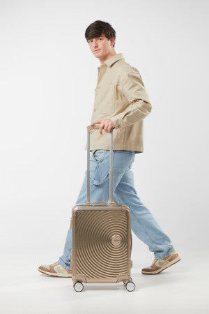 American Tourister Soundbox Alu kabinkoffert i aluminium 55cm/39L