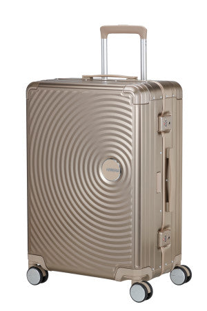 American Tourister Soundbox Alu mellomstor koffert i aluminium 68cm/73L