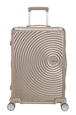 American Tourister Soundbox Alu mellomstor koffert i aluminium 68cm/73L