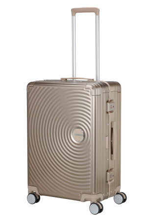 American Tourister Soundbox Alu mellomstor koffert i aluminium 68cm/73L