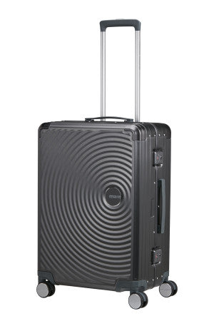 American Tourister Soundbox Alu mellomstor koffert i aluminium 68cm/73L