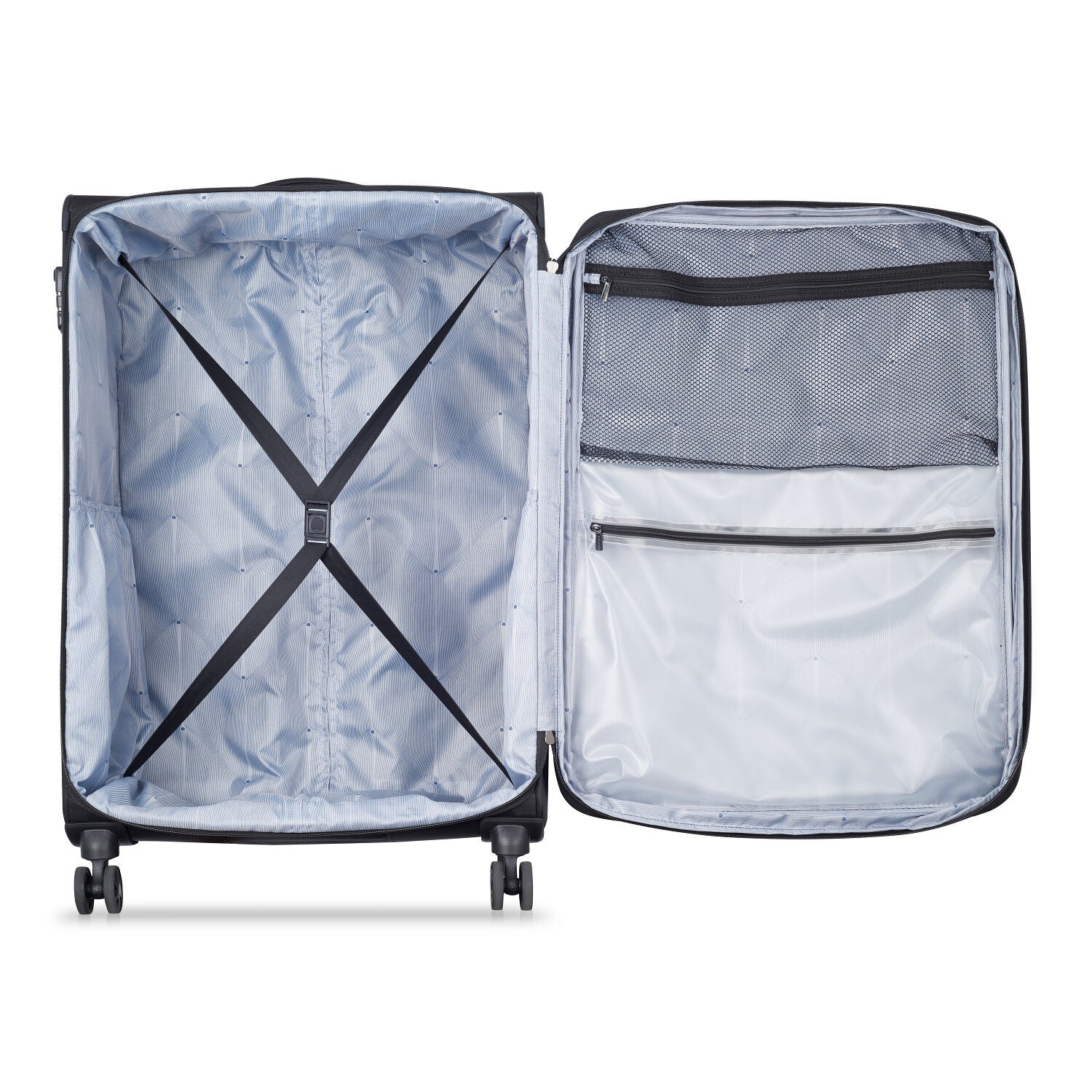 Delsey Optimax Lite Stor Utvidbar Koffert 78cm Svart
