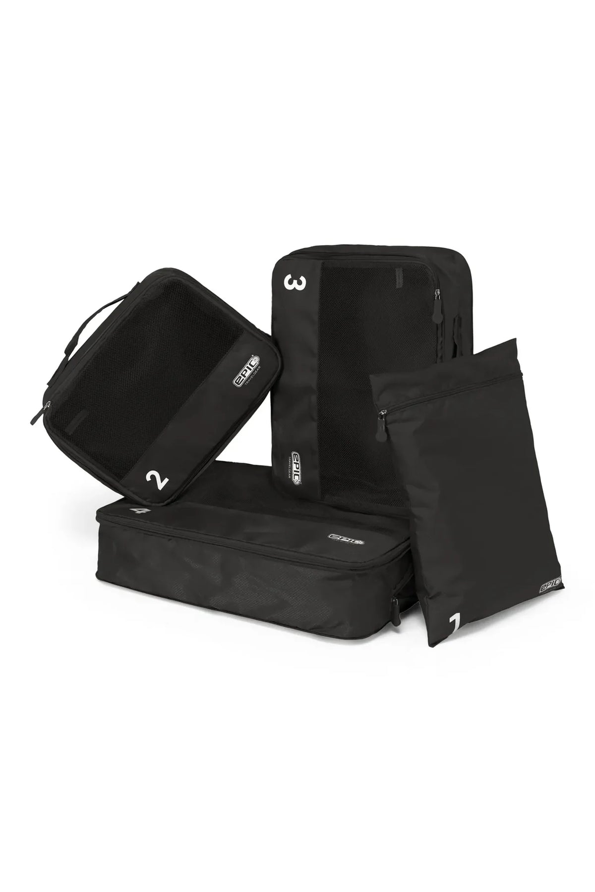 Epic Xcubes Packing System 4 pak Svart
