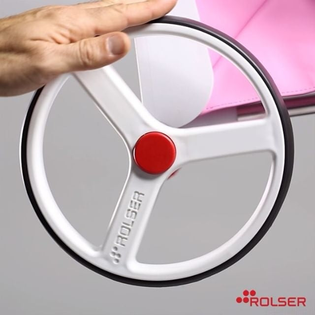 Rolser Com Soft 8 Shoppingvogn Med To Store Hjul 53 L Aqua