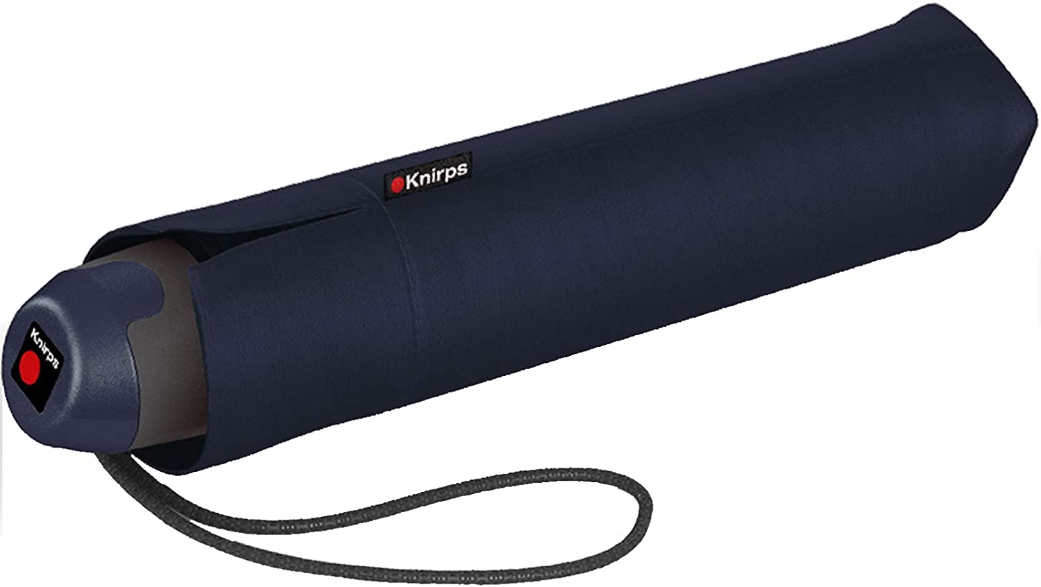 Knirps E 051 Windproof Paraply Med Manuell Åpning Lukking Marineblå