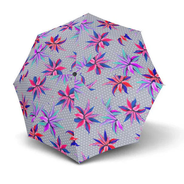 Knirps Liten Windproof Lomme Paraply Med Manuell Åpning Lukking grå