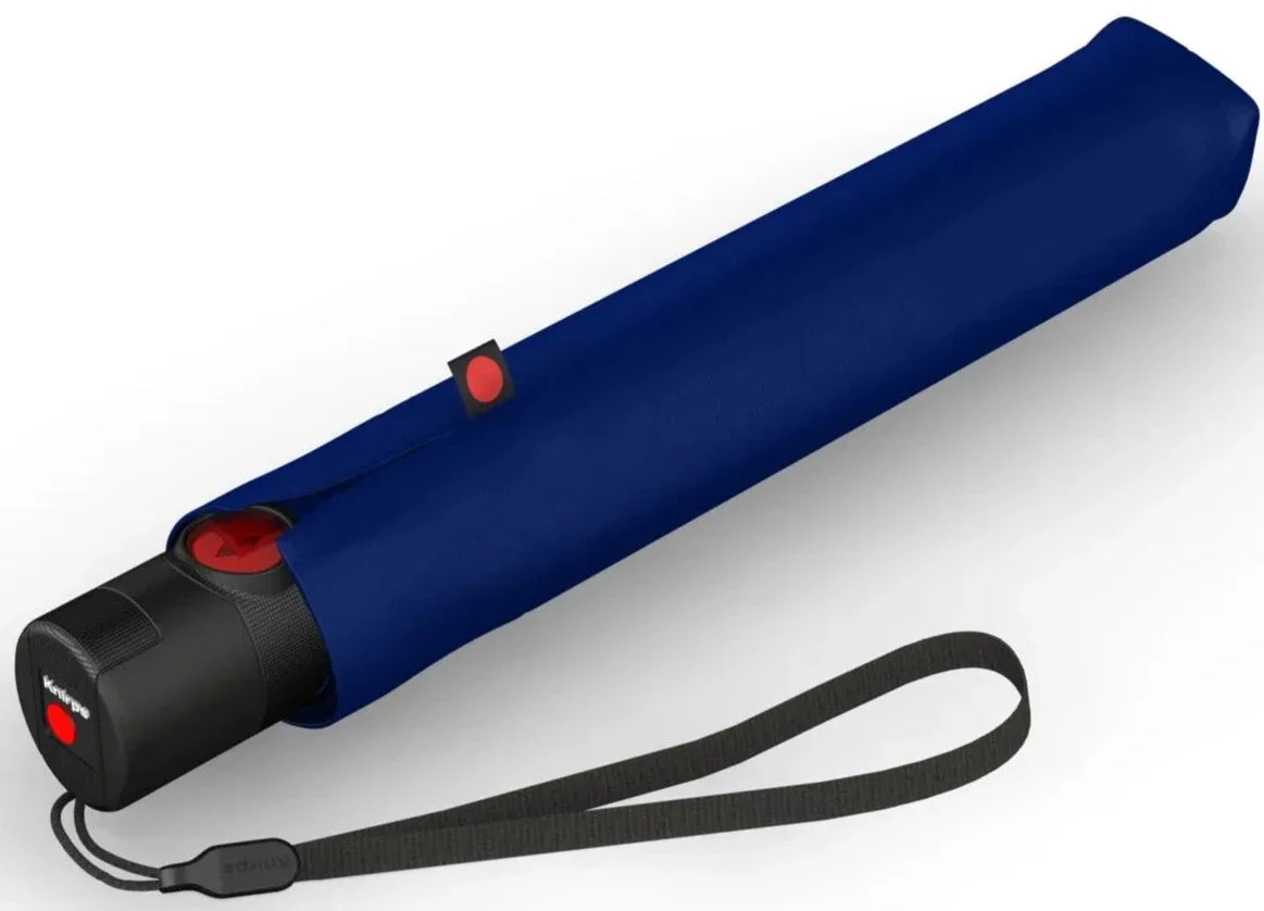 Knirps U 200 Duomatic Windproof Paraply Med Auto Åpning Lukking Marine