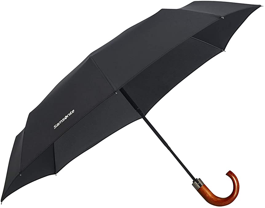 Samsonite Wood Classic S 3 Sect. Auto – Paraply med Trehåndtak