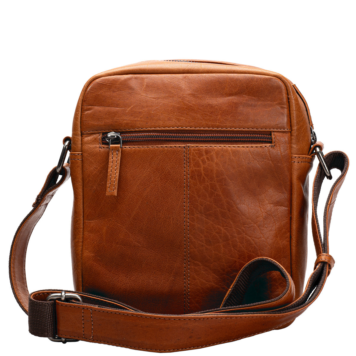 A. Eriksson Edward Liten Reporter Bag Cognac