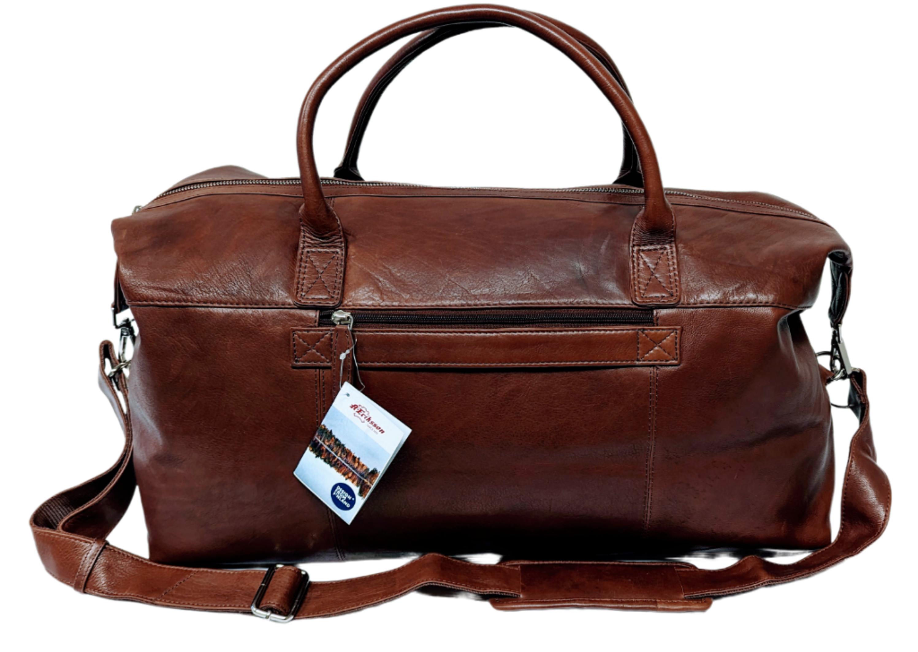 A. Eriksson Oiva Weekend Bag I Skinn Brun 32L