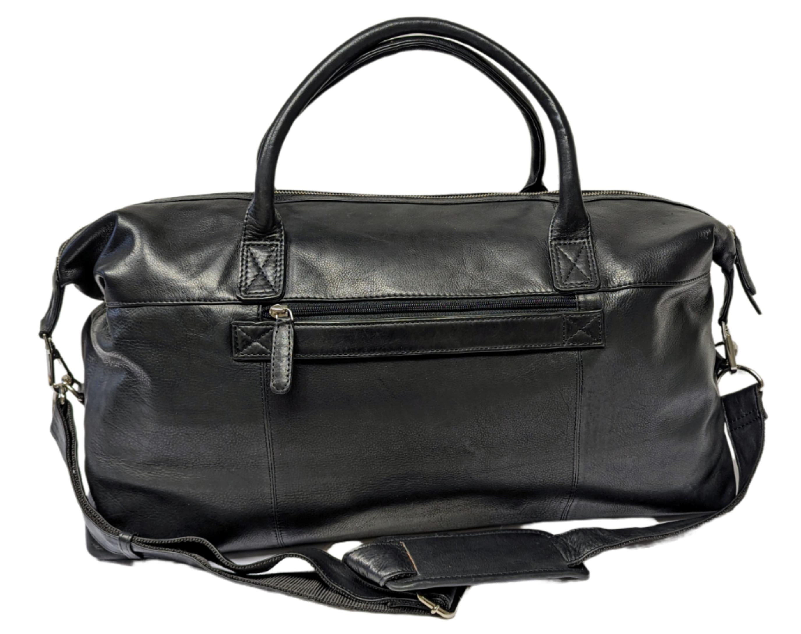 A. Eriksson Oiva Weekend Bag I Skinn Svart 32L