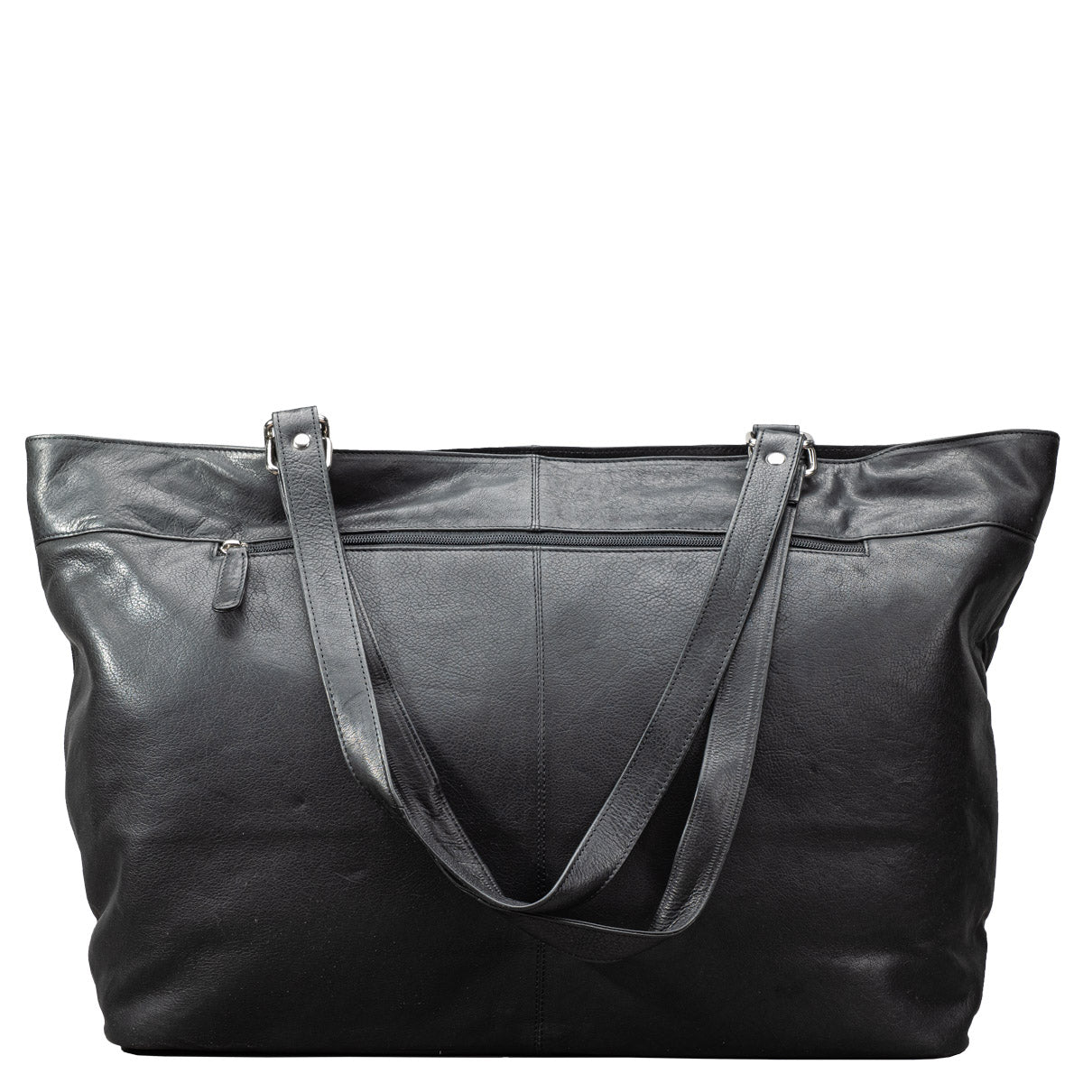 A. Eriksson Olivia Stor Skinn Shopper-Wekend Bag Svart