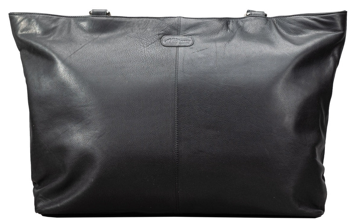 A. Eriksson Olivia Stor Skinn Shopper-Wekend Bag Svart