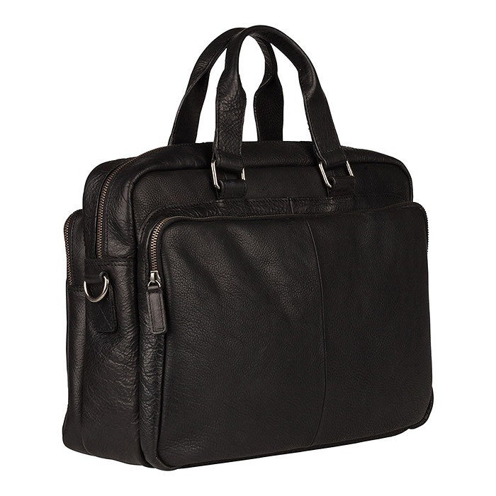 Burkely Fundametals Antique Avery Workbag 15,6" Pc veske I Skinn Svart