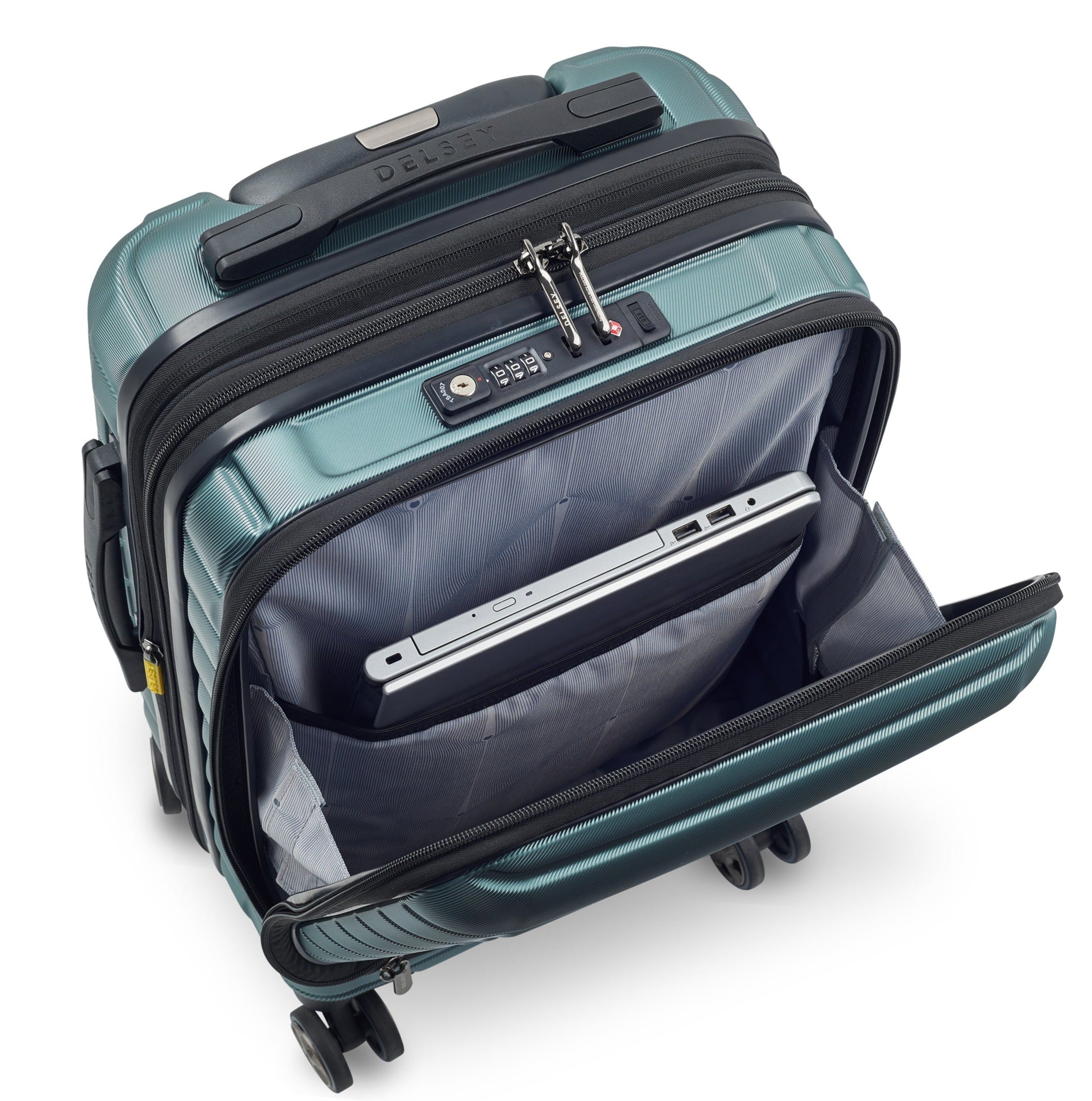 Delsey Shadow 5.0 Utvidbar Business Kabinkoffert med PC-lomme og USB-port 55cm