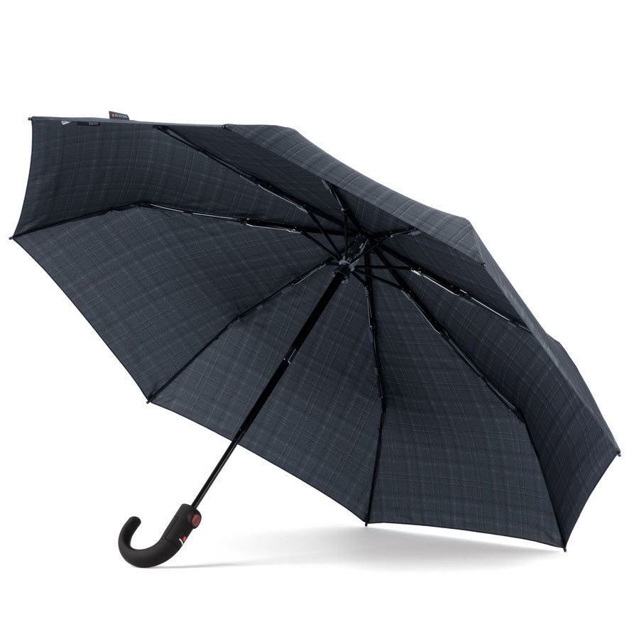 Knirps Windproof Herre Paraply Med Automatisk Åpning Lukking Check
