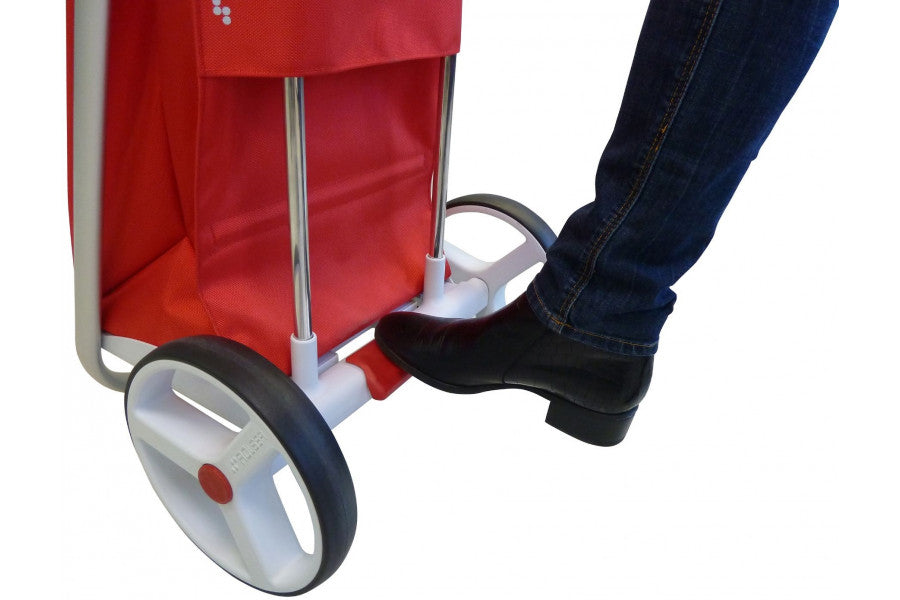 Rolser Com MF 8 Shoppingvogn Med To Store Hjul 53 Liter Rød