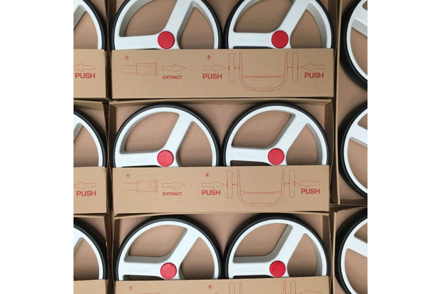Rolser Com MF 8 Shoppingvogn Med To Store Hjul 53 Liter Rød
