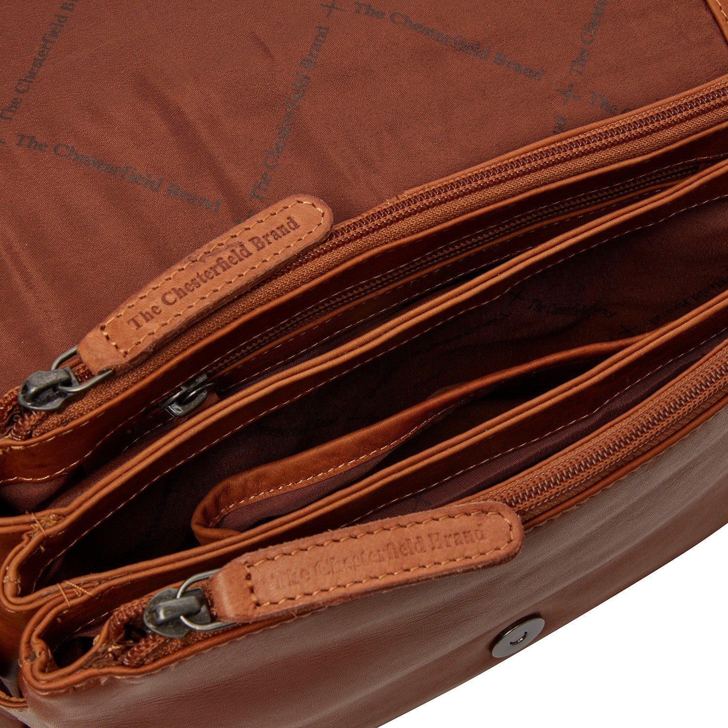 The Chesterfield Brand Reston Skulderveske I Skinn Cognac