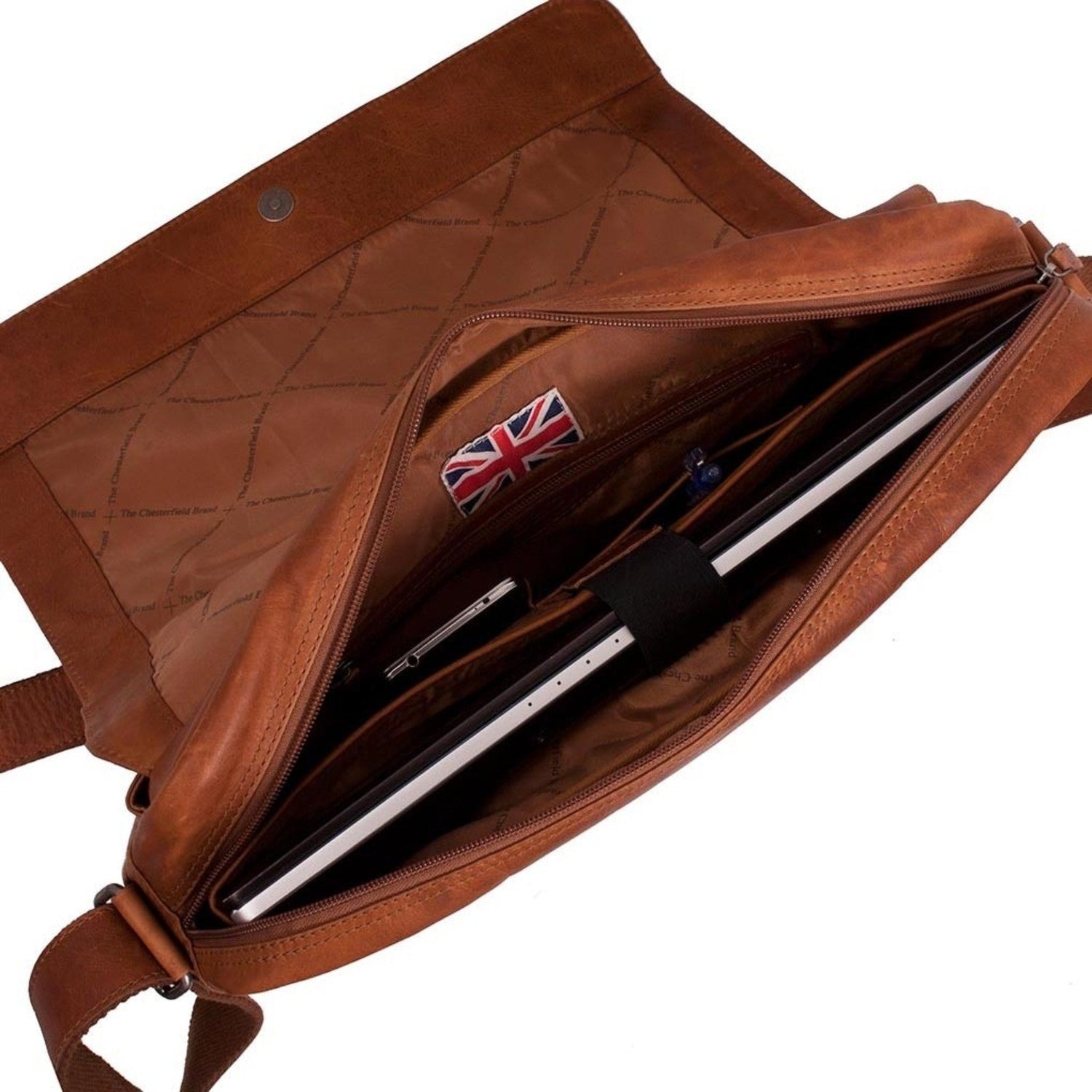 The Chesterfield Brand Richard 15,4" Crossover Pc Veske I Skinn Cognac