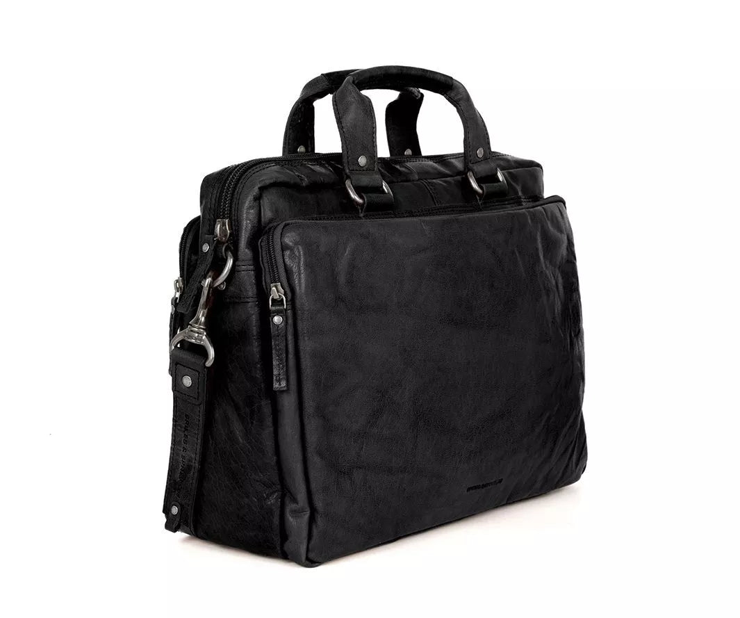 Spikes & Sparrow PC-veske i skinn/ 16,4" - Missisippi