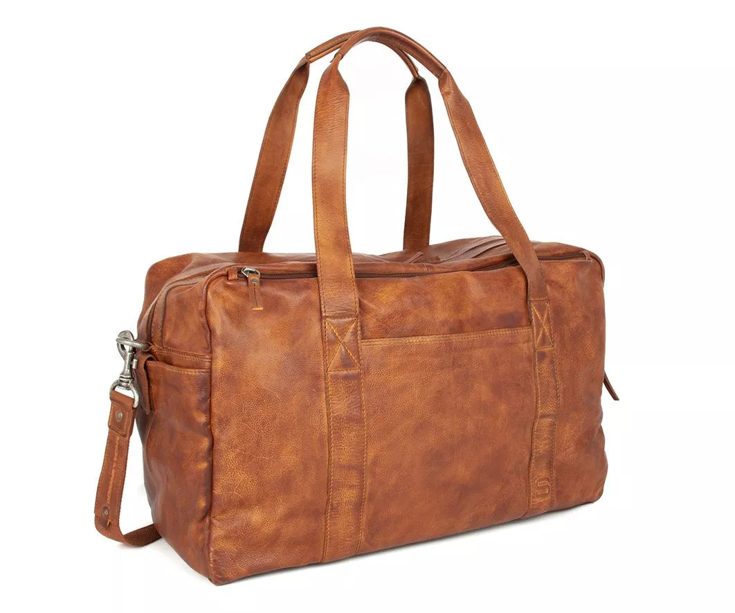 Spikes & Sparrow Weekendbag i skinn/ 17" - Brian