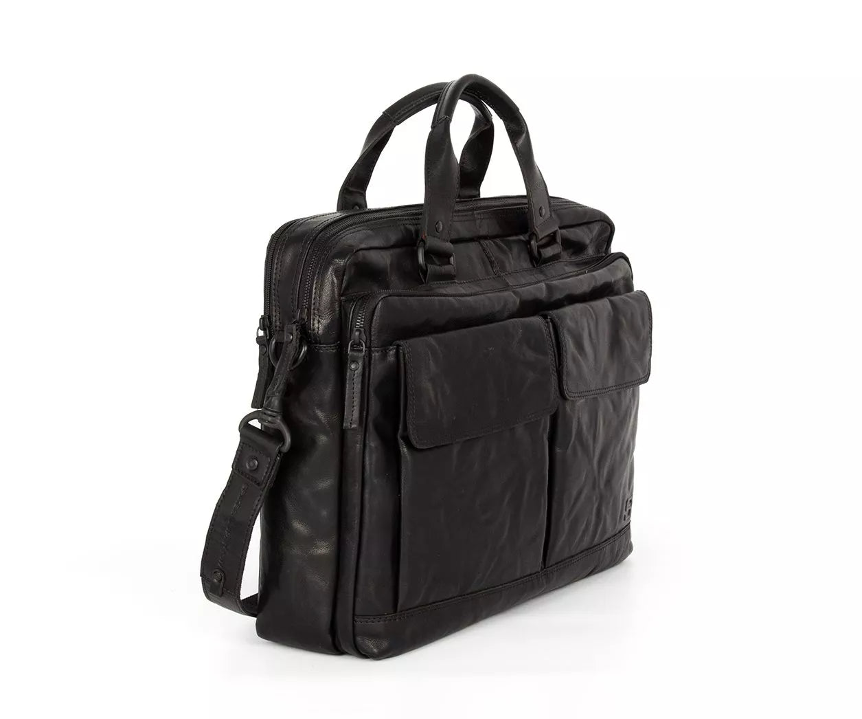 Spikes & Sparrow PC-veske i skinn / 17" - Robert