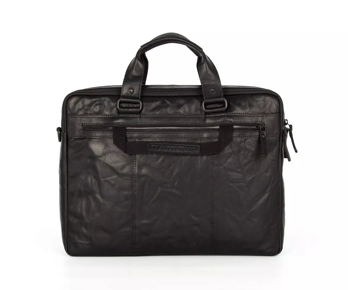 Spikes & Sparrow PC-veske i skinn / 17" - Robert