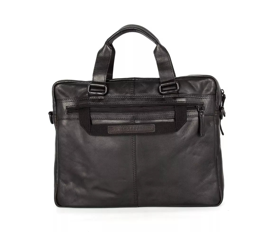 Spikes & Sparrow PC-veske i skinn/ 15,6" - Kevin