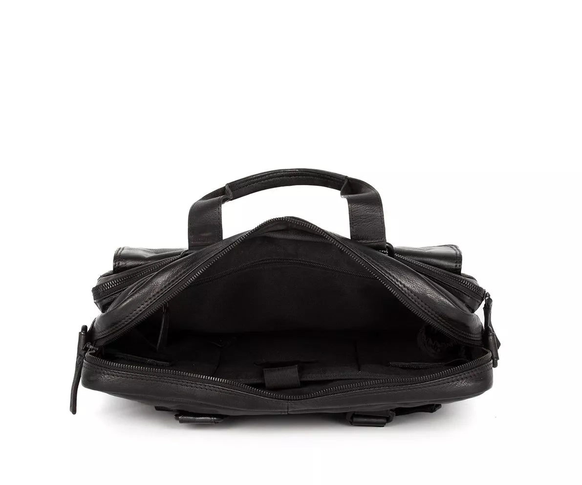 Spikes & Sparrow PC-veske i skinn/ 15,6" - Kevin