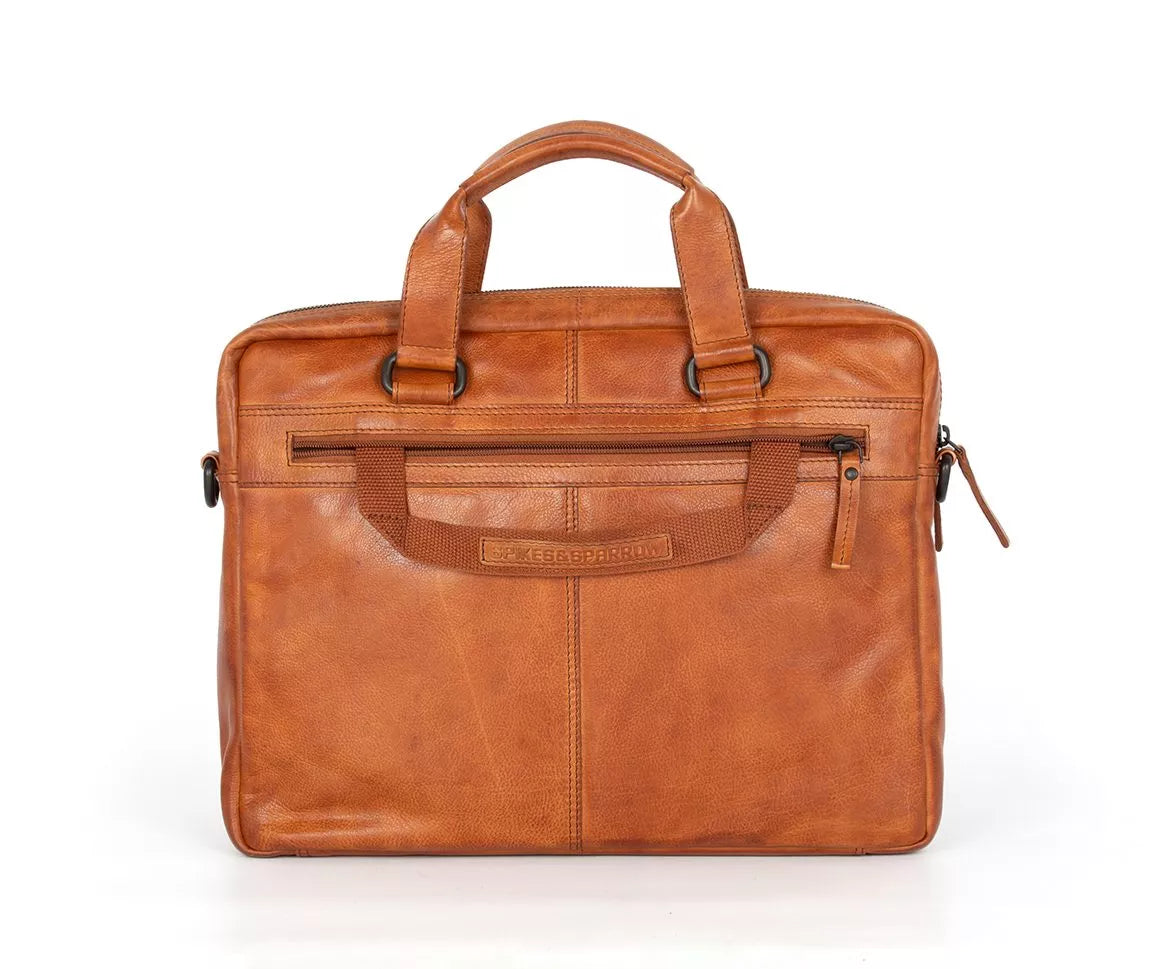 Spikes & Sparrow PC-veske i skinn/ 15,6" - Kevin