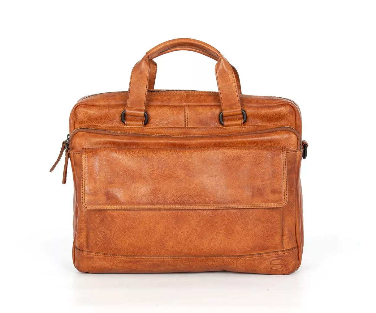 Spikes & Sparrow PC-veske i skinn/ 15,6" - Kevin