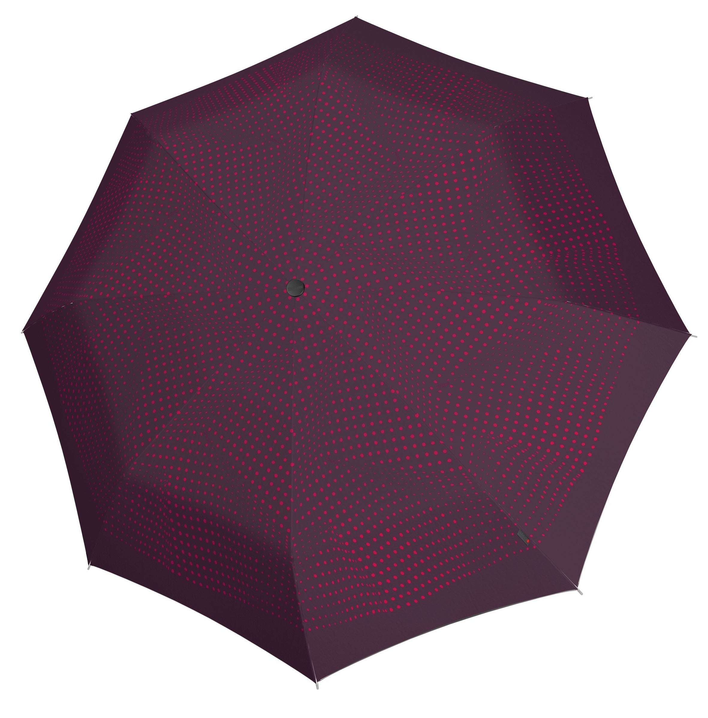 Knirps Liten Windproof Lomme Paraply Med Manuell Åpning Lukking Burgunderrød