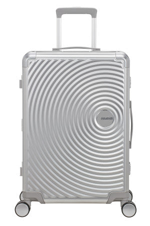 American Tourister Soundbox Alu mellomstor koffert i aluminium 68cm/73L