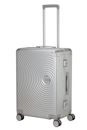 American Tourister Soundbox Alu mellomstor koffert i aluminium 68cm/73L