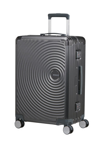 American Tourister Soundbox Alu mellomstor koffert i aluminium 68cm/73L