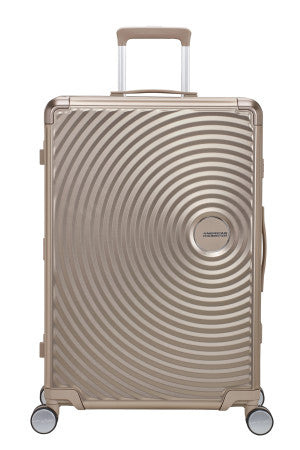 American Tourister Soundbox Alu mellomstor koffert i aluminium 77cm/100L