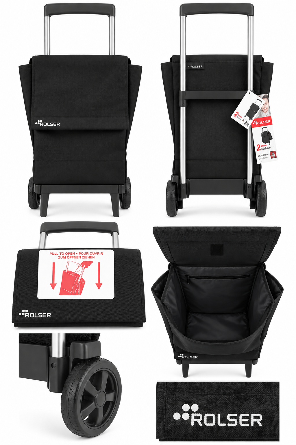 Rolser Plegamatic Original MF Sammenleggbar Handlevogn 40 L