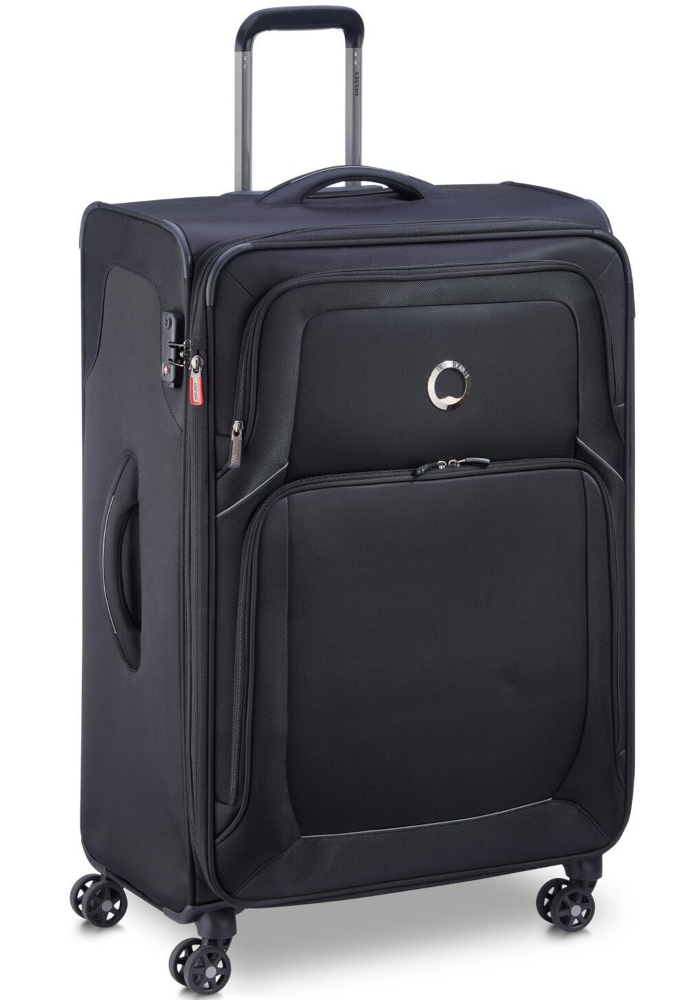 Delsey Optimax Lite Stor Utvidbar Koffert 78cm  Svart